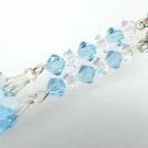 Something Blue Wedding Crystal Heart  Bridal Charm made with SWAROVSKI ELEMENTS