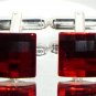 Red Chess Crystal Wedding Groom Usher Cufflinks made with SWAROVSKI ELEMENTS