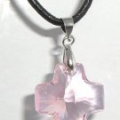 Wedding Necklace on Cord 20mm Crystal Cross Pendant made with SWAROVSKI ELEMENTS