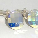 AB Chess Crystal Wedding Groom Gift Usher Cufflinks made with SWAROVSKI ELEMENTS