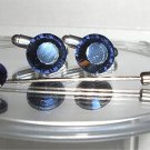 Wedding Montana Crystal Cufflinks & Tie Pin Set made with SWAROVSKI ELEMENTS