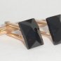 Wedding Cosmic Jet Crystal Groom Usher Cufflinks made with SWAROVSKI ELEMENTS