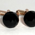 Wedding Jet Crystal Groom Usher Gift Cufflinks made with SWAROVSKI ELEMENTS