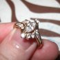 10K Gold CZ Engagement Ring! Beautiful!!! Sz 7