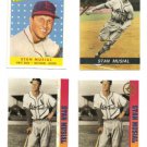 Stan The Man Musial 4 Card LOT Ballstreet gold Platinum Sport Mag Reprint #36