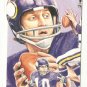 Fran Tarkenton Hand Bonded Card Unique Oddball Football Vikings  Artwork '91