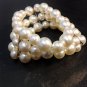 New Large Ivory Faux  Pearl Bracelet