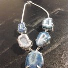 Brand New Beautiful Blue Bold Unique 17 Inch Designed Grape Necklace