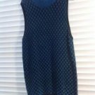 Brand New Beautiful Women's Teal And Black Checker Tunic Vest SZ Xl