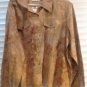 Brand New Women's Peach And EarthTone Stylish Embellished Jacket SZ 2X