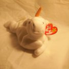 Mystic "the unicorn" (brown horn with coarse mane)**RETIRED**Ty beanie baby