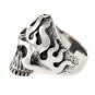 Flame Skull Ring by Silverlgy, available US size: 7-15