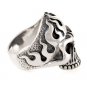 Flame Skull Ring by Silverlgy, available US size: 7-15