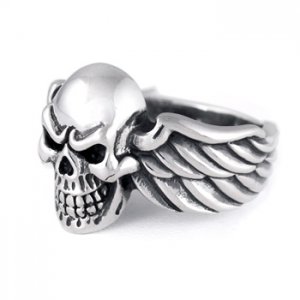 Wings Skull Ring, available US size 7-15