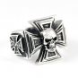 Iron Cross Skull Ring
