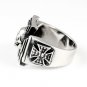 Iron Cross Skull Ring