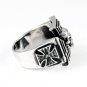 Iron Cross Skull Ring