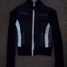 Women's, Juniors, Girls Blk/White Sporty Sweater Jacket
