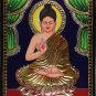 Tanjore Buddha Painting Handmade South Indian Thanjavur Religious Relief Art