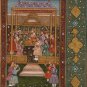 Mughal Empire Painting Moghul Miniature Emperor King Jahangir Padshahnama Art