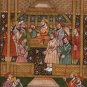 Mughal Empire Painting Moghul Miniature Emperor King Jahangir Padshahnama Art
