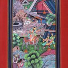 Mughal Empire Miniature Painting Rare Handmade Moghul Period Modern Indian Art