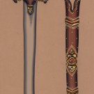 Indo Islamic Arms Painting Handmade Decorated Saber Schimitar Mughal Weapon Art