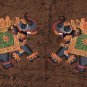 Indian Miniature Elephant Painting Handmade Ethnic Stamp Paper Animal Art