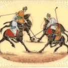 Rajasthan Camel Polo Miniature Artwork Handmade Indian Royal Sport Folk Painting
