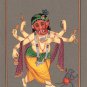 Lord Ganesh Art Handmade Watercolor Indian God Ganesha Hindu Religion Painting