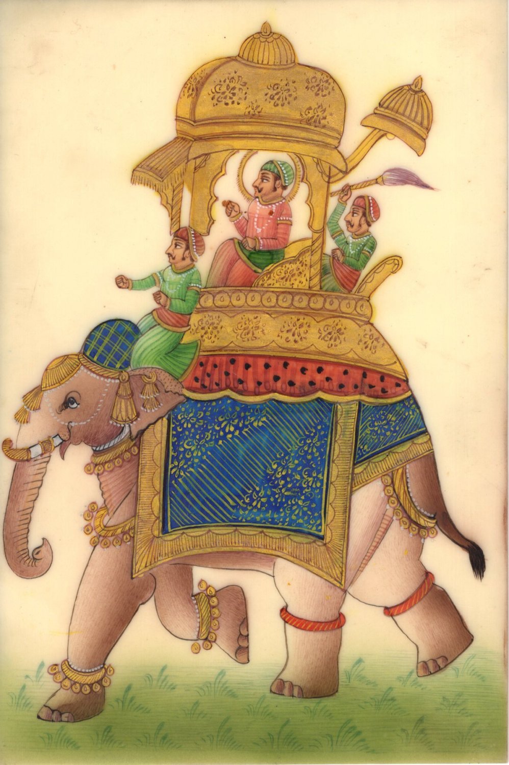 Beautiful Elephant Madhubani Painting / Canvas Print Stretched on Wood Bars  61 x 41cm - WallMantra | Elephant painting canvas, Madhubani painting, Hand  painting art