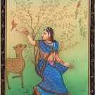 Rajasthan Miniature Ragini Ragamala Art Indian Handmade Folk Ethnic Painting