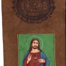 Jesus Christ Watercolor Art on Old Stamp Paper Rare Handmade Christian Painting