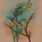 Parrot Flock Bird Painting Handmade Ornithology Indian Miniature Nature Artwork