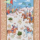 Persian Empire Miniature Art Handmade Indo Islamic Middle Eastern Folk Painting