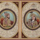 Shah Jahan Mumtaz Mahal Handmade Mughal Miniature Painting Moghul Empire Art