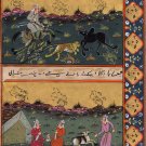 Persian Miniature Painting Muslim Islamic Calligraphy Illuminated Manuscript Art