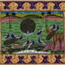 Indo Persian Bird Art Handmade Miniature Illuminated Manuscript Islamic Painting