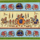 Rajasthani Miniature Painting Handmade Indian Royal Maharajah Procession Folk Art