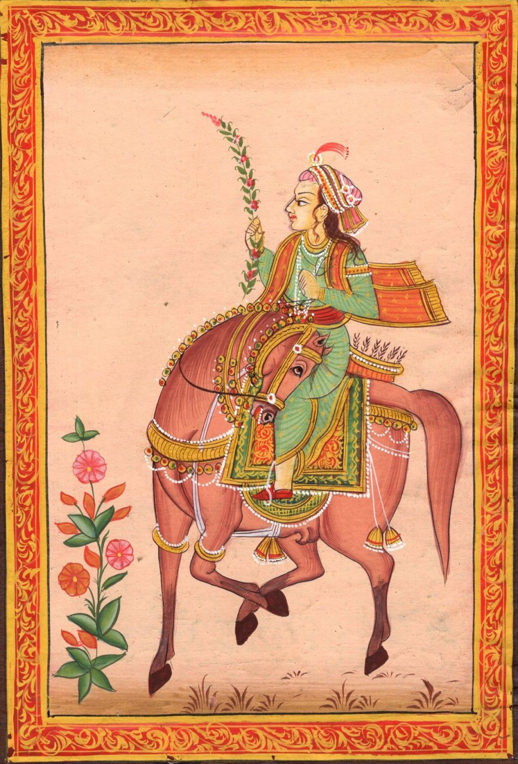 Mughal Dynasty Miniature Painting Stunning Royal Moghul Empire ...