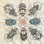 Beetle Insect Kolam Embroidery Art Handmade Indian Irula Tribe Nature Handicraft