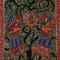 Madhubani Painting Handmade Indian Miniature Mithila Tree of Life Ethnic Art