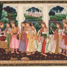 Mughal Miniature Painting Moghul Empire India Handmade Ethnic Romance Love Art