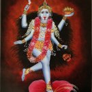 Kali Ma Goddess Painting Handmade Hindu Ethnic Oil Canvas Spiritual Painting