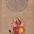 Durga Ma Devi Hindu Goddess Handmade Artwork India Spiritual Religion Painting