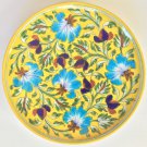 Jaipur Blue Pottery Ceramic Plate Art Handmade Indian Wall Hanging Decor Artwork
