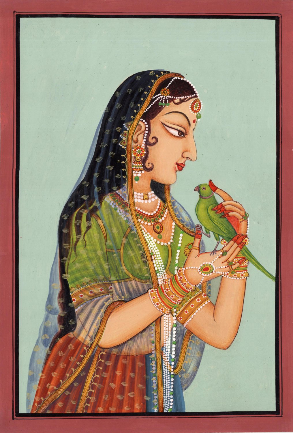 rajasthan-indian-miniature-painting-handmade-rajput-ethnic-decor