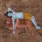 Hindu God Shiva Art Handmade Indian Spiritual Deity Lion Ethnic Tantric Painting