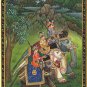 Mughal Empire Miniature Painting Shah Shuja Aurangzeb Murad Baksh Handmade Art