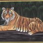 Bengal Tiger Handmade Painting Indian Nature Wildlife Animal Watercolor Artwork
